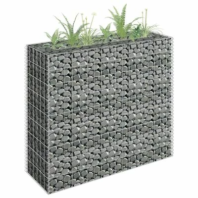VidaXL Lit surélevé à gabion Acier galvanisé 90x30x90 cm 2 VidaXL Lit surélevé à gabion Acier galvanisé 90x30x90 cm – Image 2