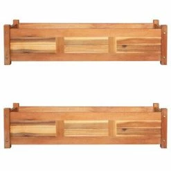VidaXL Lits surélevés de jardin 2 pcs Bois d'acacia 100x30x25 cm