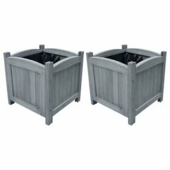 VidaXL Lits surélevés de jardin 2 pcs 30x30x30 cm Bois de sapin massif