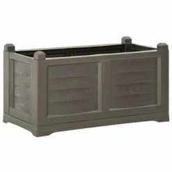 VidaXL Jardinière Gris 80x42,5x42 cm PP