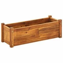 VidaXL Lit surélevé de jardin Bois d'acacia 76x27,6x25 cm