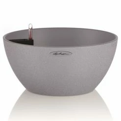 LECHUZA Jardinière CUBETO Color 30 ALL-IN-ONE Gris pierre 13830