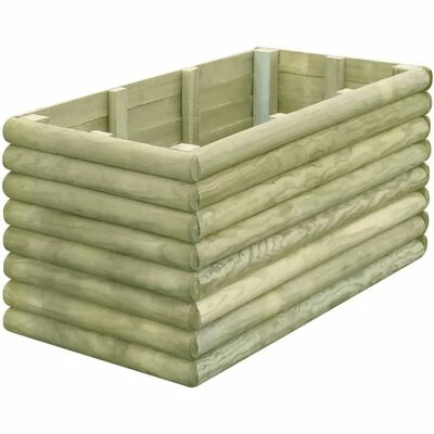 VidaXL Lit surélevé de jardin 106x56x48 cm Bois de pin imprégné 1 VidaXL Lit surélevé de jardin 106x56x48 cm Bois de pin imprégné