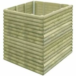 VidaXL Lit surélevé de jardin 106x106x96 cm Bois de pin imprégné