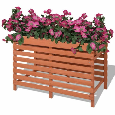 VidaXL Jardinière 100 x 50 x 71 cm Bois 2 VidaXL Jardinière 100 x 50 x 71 cm Bois – Image 2