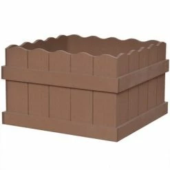 VidaXL Lit surélevé de jardin WPC 40x40x25 m Marron