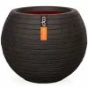 Capi Pot à fleurs Nature Row Rond 40 x 32 cm Noir KBLRO270
