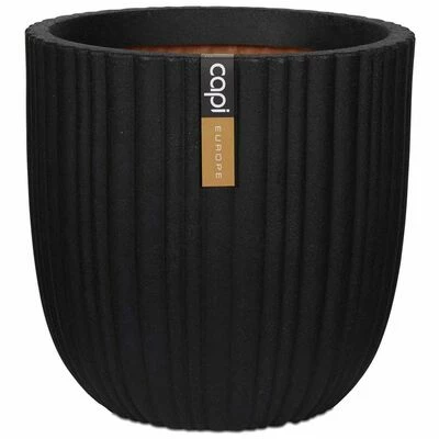 Capi Jardinière Urban Tube 43 x 41 cm Noir KBLT933 1 Capi Jardinière Urban Tube 43 x 41 cm Noir KBLT933