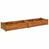 VidaXL Lit surélevé de jardin Bois d'acacia 200x50x25 cm