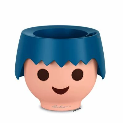 LECHUZA Jardinière de table OJO ALL-IN-ONE Bleu océan 1 LECHUZA Jardinière de table OJO ALL-IN-ONE Bleu océan