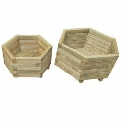 VidaXL Ensemble de lit surélevé de jardin 2 pcs Bois de pin impregné