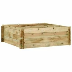 VidaXL Jardinière pour légumes Bois de pin imprégné 120x120x40 cm