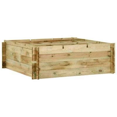 VidaXL Jardinière pour légumes Bois de pin imprégné 120x120x40 cm 1 VidaXL Jardinière pour légumes Bois de pin imprégné 120x120x40 cm