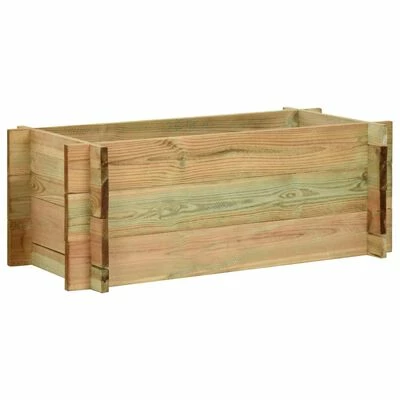 VidaXL Jardinière surélevée pour légumes Bois de pin imprégné 80 cm 1 VidaXL Jardinière surélevée pour légumes Bois de pin imprégné 80 cm