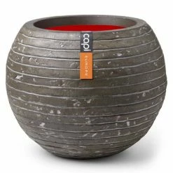 Capi Pot à fleurs Nature Row ronde 62x48 cm Vert olive