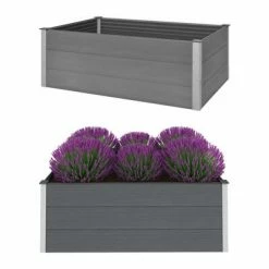 VidaXL Lit surélevé de jardin WPC 150x100x54 cm Gris