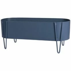 ProGarden Jardinière 58x20x32 cm Bleu mat