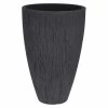 ProGarden Pot à fleurs nervuré lave 60 cm Anthracite