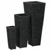 VidaXL Lits surélevés de jardin 3 pcs Jacinthe d'eau Noir
