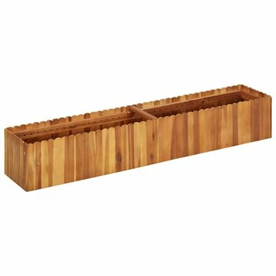 VidaXL Lit surélevé de jardin 150x30x25 cm Bois massif d'acacia 1 VidaXL Lit surélevé de jardin 150x30x25 cm Bois massif d'acacia
