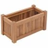 VidaXL Lit surélevé 50x25x25 cm Bois de teck solide