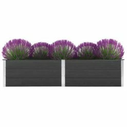 VidaXL Lit surélevé de jardin 250x50x54 cm WPC Gris