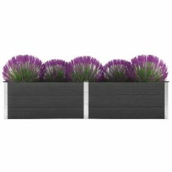VidaXL Lit surélevé de jardin 250x100x54 cm WPC Gris