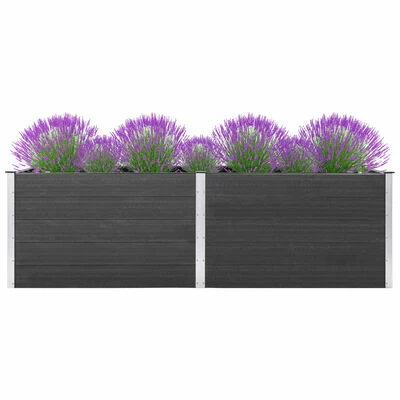 VidaXL Lit surélevé de jardin 300x50x91 cm WPC Gris 1 VidaXL Lit surélevé de jardin 300x50x91 cm WPC Gris