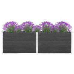VidaXL Lit surélevé de jardin 300x100x91 cm WPC Gris