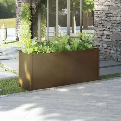VidaXL Jardinière d'extérieur Marron miel 150x50x70 cm Pin massif 2 VidaXL Jardinière d'extérieur Marron miel 150x50x70 cm Pin massif – Image 2