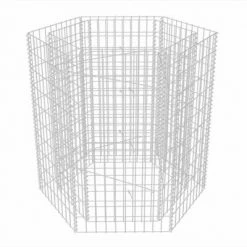 VidaXL Lit surélevé à gabion hexagonale 100x90x100 cm