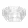 VidaXL Lit surélevé à gabion hexagonale 160x140x50 cm