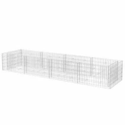 VidaXL Lit surélevé à gabion Acier 360x90x50 cm