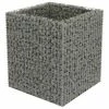 VidaXL Lit surélevé à gabion Acier galvanisé 90x90x100 cm