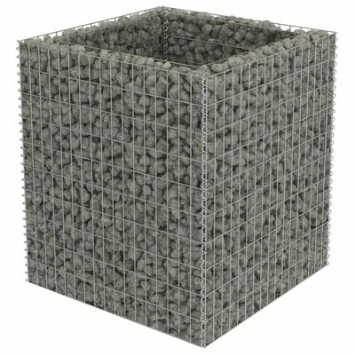 VidaXL Lit surélevé à gabion Acier galvanisé 90x90x100 cm 1 VidaXL Lit surélevé à gabion Acier galvanisé 90x90x100 cm