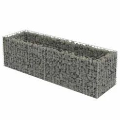 Pots & cache-pots Soldes 2022 10 VidaXL Lit surélevé à gabion Acier galvanisé 180x50x50 cm