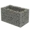 VidaXL Lit surélevé à gabion Acier galvanisé 90x50x50 cm