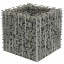 VidaXL Lit surélevé à gabion Acier galvanisé 50x50x50 cm