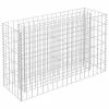 VidaXL Lit surélevé à gabion Acier galvanisé 90x30x60 cm
