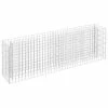 VidaXL Lit surélevé à gabion Acier galvanisé 180x30x60 cm