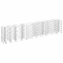 VidaXL Lit surélevé à gabion Acier galvanisé 270x30x60 cm