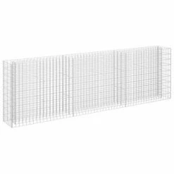 VidaXL Lit surélevé à gabion Acier galvanisé 270x30x90 cm