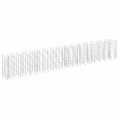 VidaXL Lit surélevé à gabion Acier galvanisé 360x30x60 cm 1 VidaXL Lit surélevé à gabion Acier galvanisé 360x30x60 cm