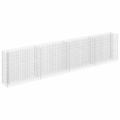 VidaXL Lit surélevé à gabion Acier galvanisé 360x30x90 cm 1 VidaXL Lit surélevé à gabion Acier galvanisé 360x30x90 cm