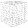 VidaXL Lit surélevé cube à gabion Fil d'acier 50x50x50 cm