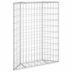 VidaXL Lit surélevé à gabion en trapèze Acier galvanisé 80x20x100 cm