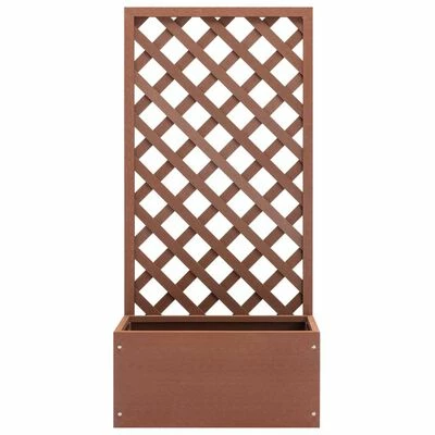 VidaXL Jardinière en treillis 65x30x135 cm WPC 2 VidaXL Jardinière en treillis 65x30x135 cm WPC – Image 2