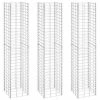 VidaXL Lits surélevés en gabion 3 pcs 30x30x150 cm Fer