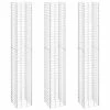 VidaXL Lits surélevés en gabion 3 pcs 30x30x200 cm Fer
