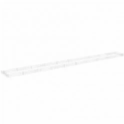 VidaXL Lit surélevé à gabion Acier galvanisé 1000x100x20 cm